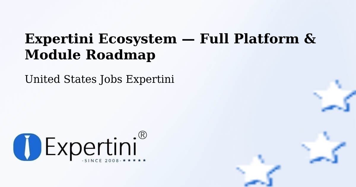 Expertini Ecosystem — Full Platform & Module Roadmap – Ardmore